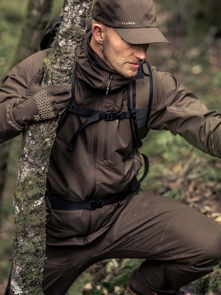 Chaser Ms Stretch Jacket Solid Brown | Alaska 1795