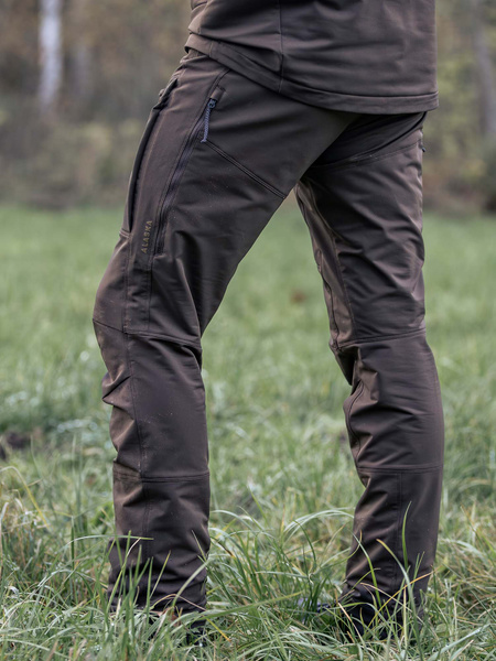 Chaser Stretch Pants, Men, Solid Brown | Alaska 1795