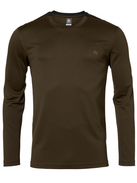 【美品】LIDNM PREMIUM SHETLAND ALASKAN SHIRT Alaska CoolDry Ms LS T-Shirt, Brown | Alaska 1795