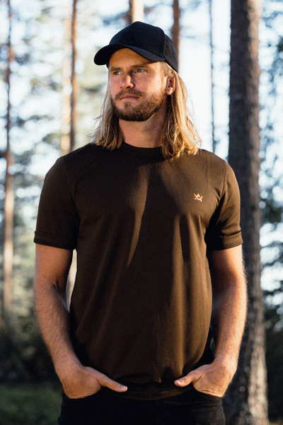 Alaska CoolDry Ms T-Shirt, Brown | Alaska 1795