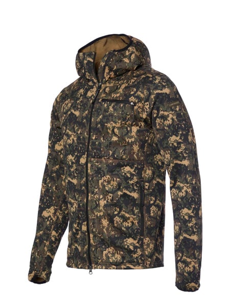 Hunter Stretch Zip Hoodie Men Antler Camouflage | Chevalier
