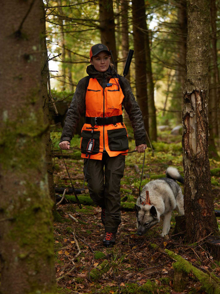 anrealage check down vest sullen チェック Chase Doghandler Vest High Vis Orange | Chevalier
