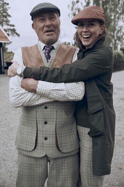 Wiston Shooting Tweed Vest Men Willow Green Checked | Chevalier